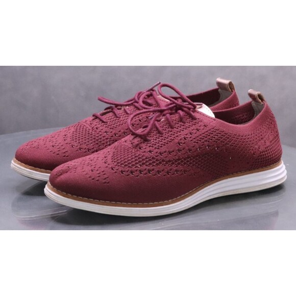 Cole Haan Original Grand Women's Wingtip Oxfords Shoes Size 8.5 Burgundy EUC - Picture 1 of 11